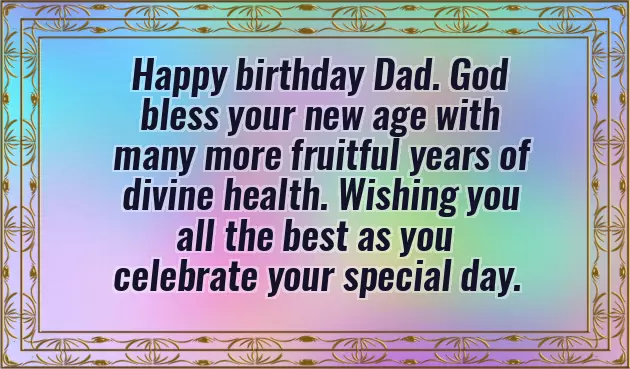 Inspirational Birthday Wishes For Father