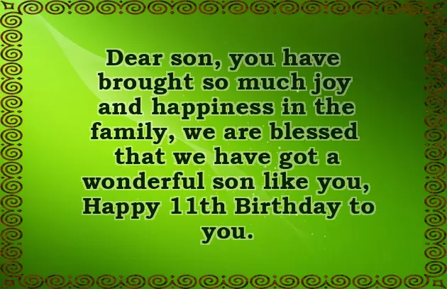 11Th Birthday Quotes For Son