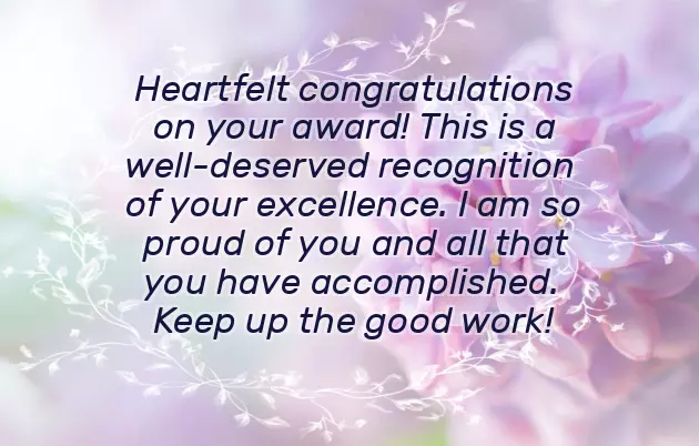 Hearty Congratulations For Your Achievement