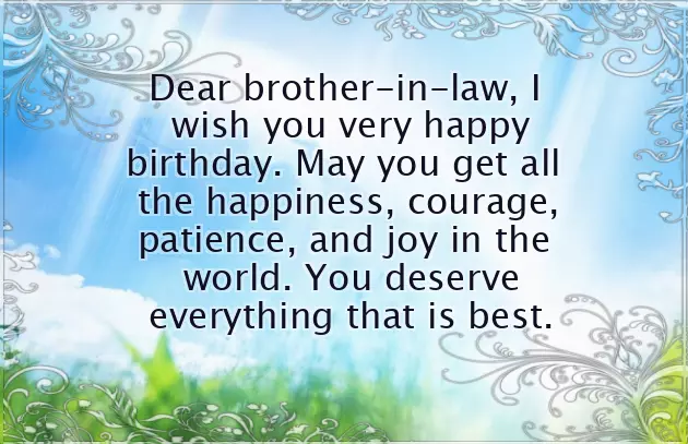 Wishes For Brother In Law Birthday