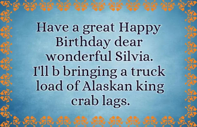 Happy Birthday Silvia Happy Birthday Silvia