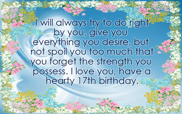 17Th Birthday Wishes