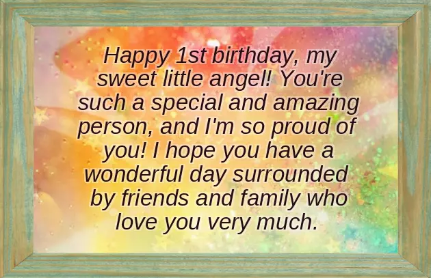 First Birthday Wishes From Parents To Daughter