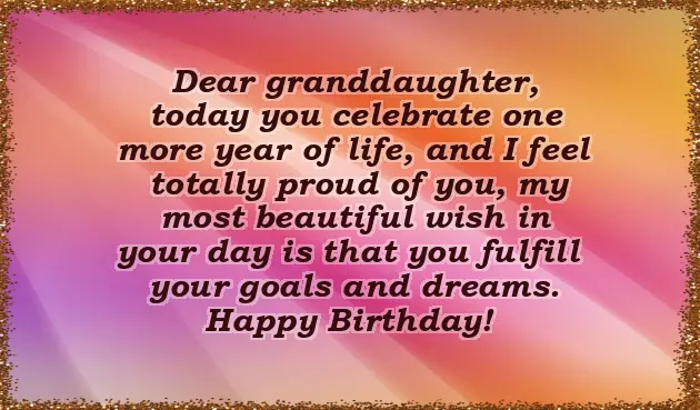 1St Birthday Wishes For Granddaughter 1St Birthday Wishes For Granddaughter