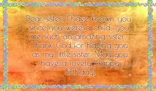Birthday Wishes To Little Sister Funny