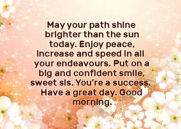 Good Morning Message For Sister Good Morning Message For Sister