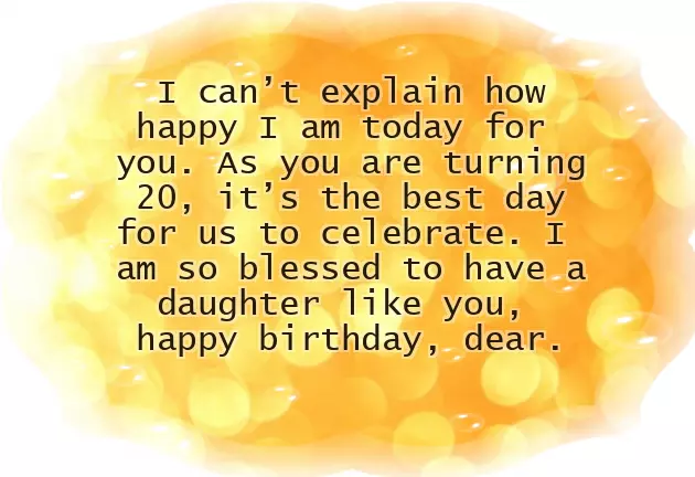 Happy Birthday 20 Year Old Daughter Happy Birthday 20 Year Old Daughter