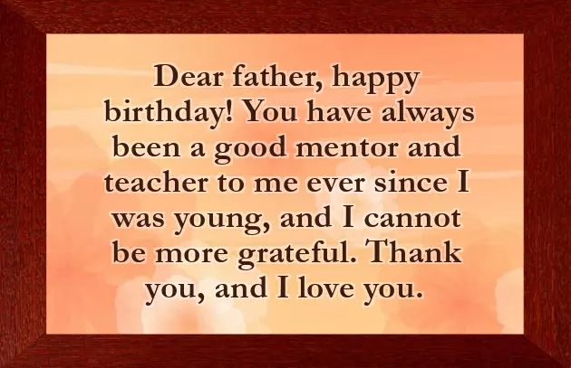 Happy Birthday Dad Simple Wishes