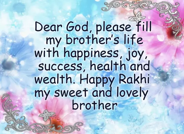 Raksha Bandhan Wishes From Brother To Sister
