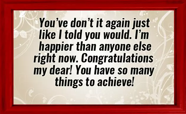 Congratulations Text Message