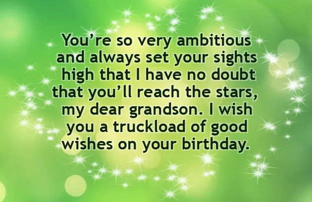 Happy Birthday To My Amazing Grandson