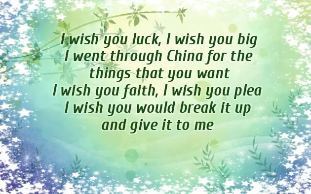 Wish U Luck Wish U Luck