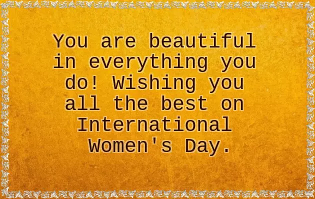 Congratulations On International Women Congratulations On International Women
