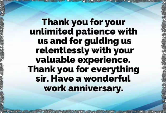 Congratulations On Long Service Anniversary