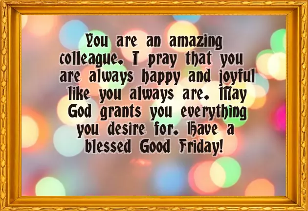 A Good Friday Message