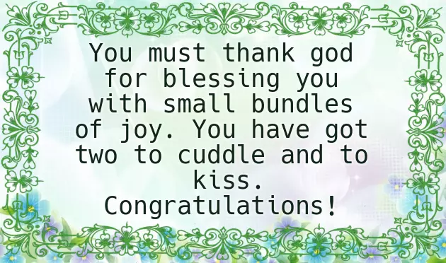 Twins New Born Baby Wishes Twins New Born Baby Wishes