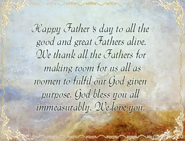 Corporate Fathers Day Message