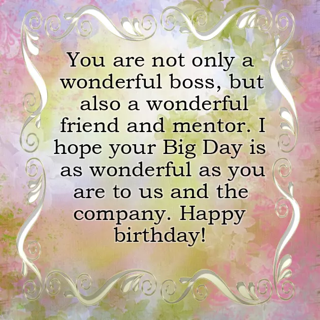 Birthday Wishes For My Boss Man