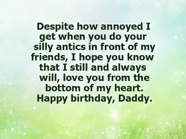 Happy Birthday Text For Father