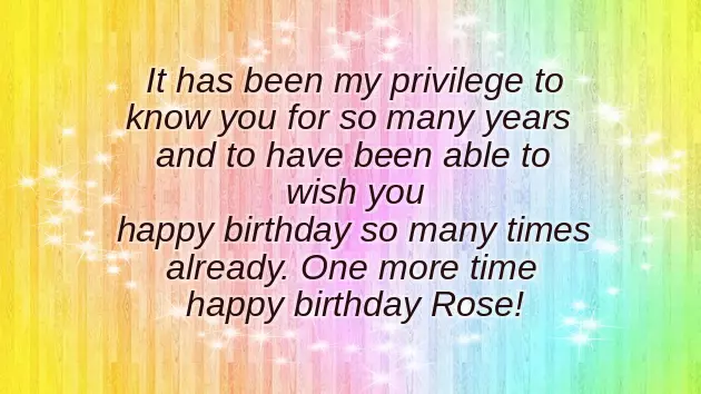 Happy Birthday Rose Happy Birthday Rose