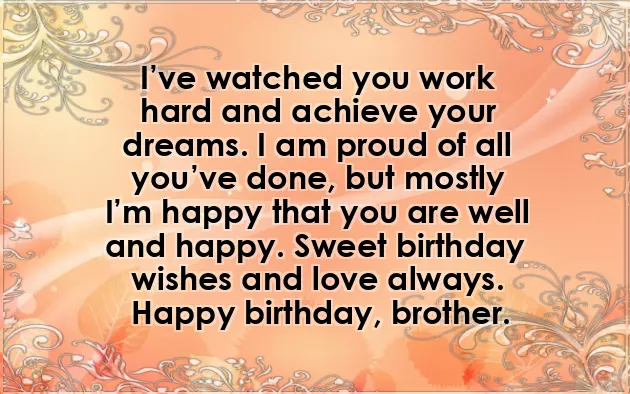 Best Wishes On Brother Birthday