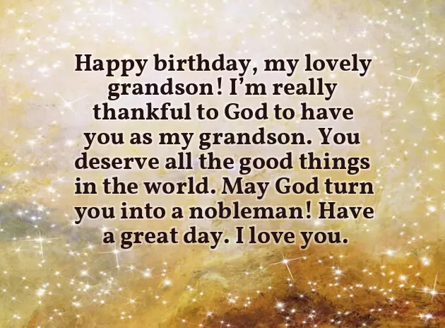 5Th Birthday Wishes For Grandson