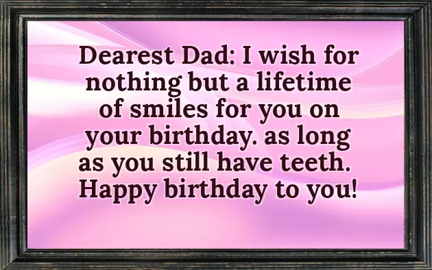 Bday Message For Father