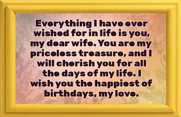 Happy Birthday My Wife