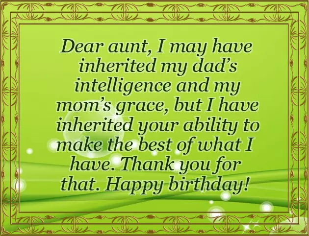 Happy Birthday Wishes From Aunt To Niece