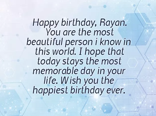 Happy Birthday To Rayan