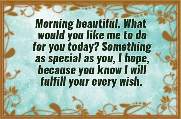 Girlfriend Good Morning Wish