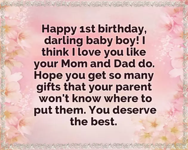 First Birthday Wishes