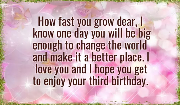 Happy Birthday 3 Year Girl Happy Birthday 3 Year Girl