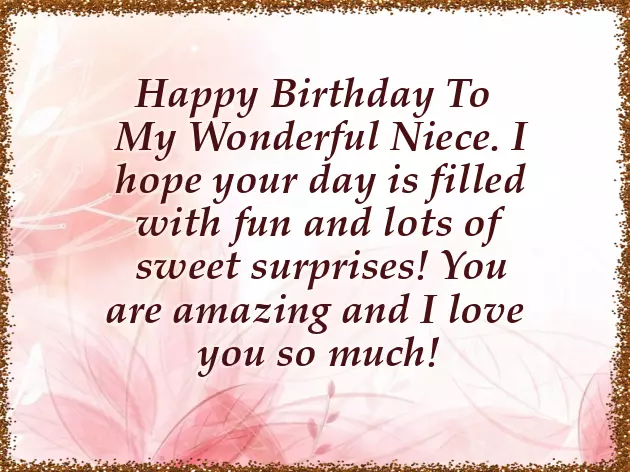 Happy Birthday To The Best Niece Ever