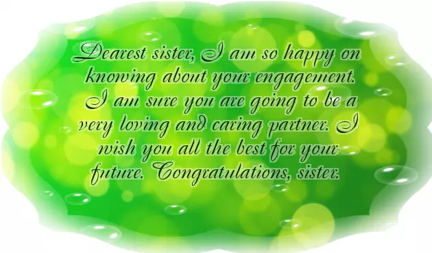 Best Engagement Wishes For Sister