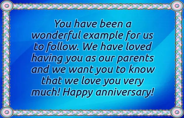 Anniversary Wishes To Parents From Daughter