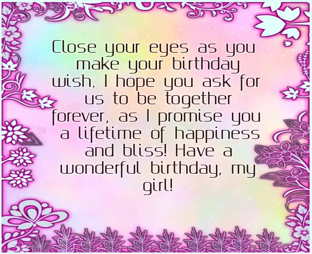 Birthday Wishes On Girlfriend