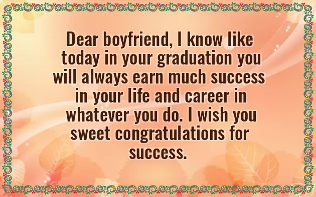 Graduation Message For Boyfriend