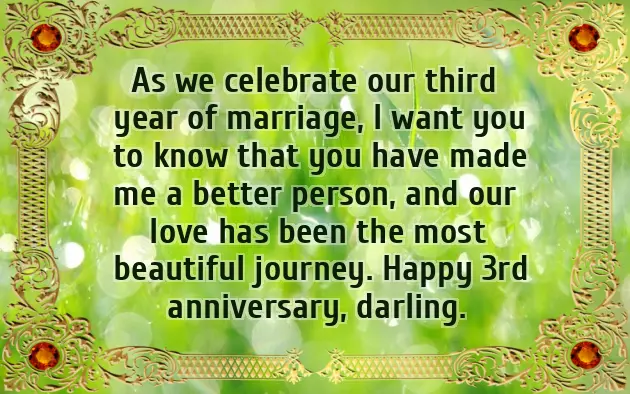 3Rd Anniversary Gift