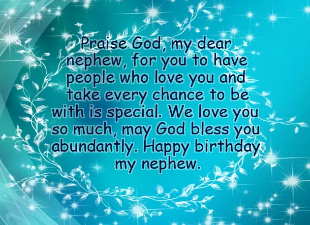 Birthday Wishes To My Nephew