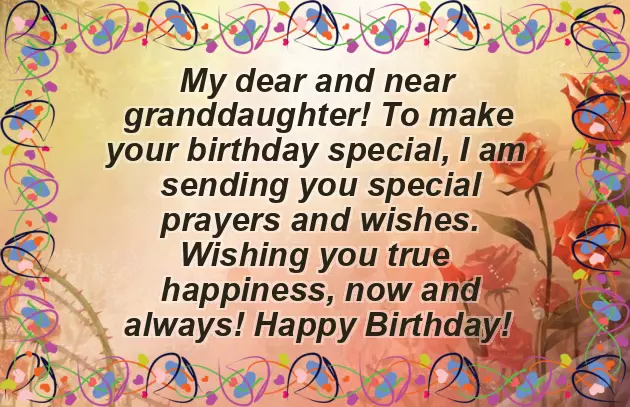 Happy Birthday For A Granddaughter