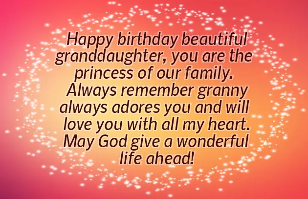 Christian Birthday Greetings For Granddaughter