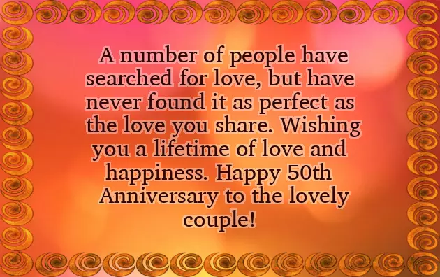 Golden Jubilee Wedding Anniversary Wishes For Parents