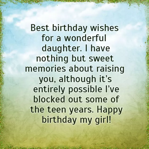 9Th Birthday Wishes For Daughter 9Th Birthday Wishes For Daughter