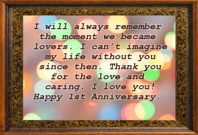 1 Year Anniversary Messages For Boyfriend