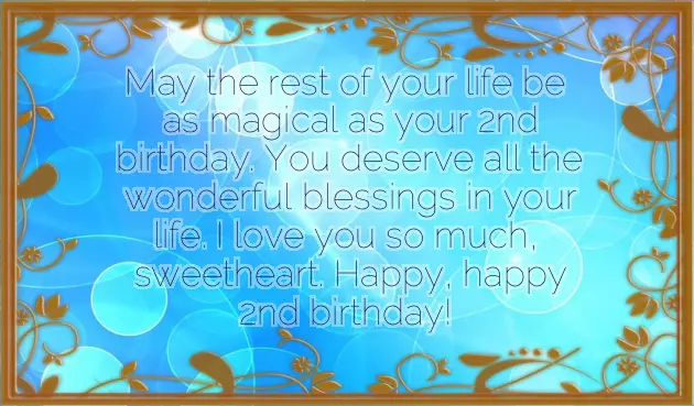 Happy 2Nd Birthday Wishes To My Granddaughter