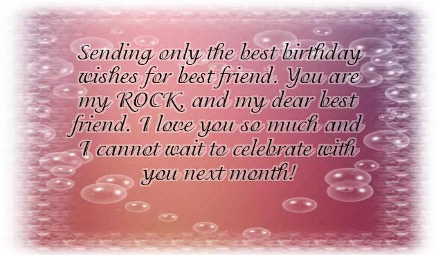 Birthday Note For Best Friend Girl