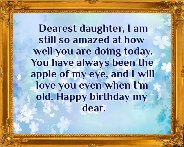 Birthday Greetings For A Daughter From Her Mother