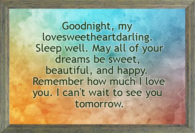 Have A Good Night My Love