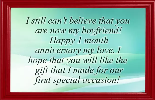 One Month Anniversary Caption